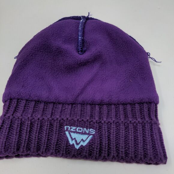 Snozu Youth Knit Beanie Hat Gap Blue Purple Ombre One Size 18M to 6 - Picture 9 of 12